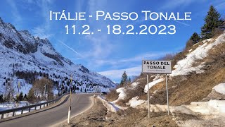 Itálie  Passo Tonale únor 2023 [upl. by Dilahk]