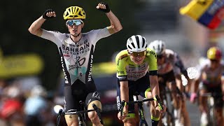 Tour de France  victoire émouvante de Pello Bilbao lors de la 10e étape [upl. by Siuoleoj]