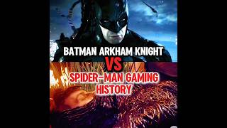 Batman Arkham Knight VS SpiderMan gaming history gameshorts games insomniac edit batman [upl. by Trixi448]