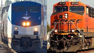 Trains Amtrak BNSF amp Metrolink Fall 2023 [upl. by Yovonnda312]