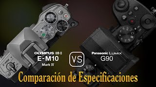 Olympus OMD EM10 Mark IV vs Panasonic Lumix G90 Una Comparación de Especificaciones [upl. by Michon]