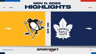 NHL Highlights  Penguins vs Maple Leafs  November 11 2022 [upl. by Anileme581]