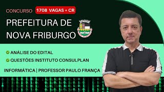 Concurso Prefeitura de Nova Friburgo  Questões Consulplan  Professor Paulo França [upl. by Enelrak663]