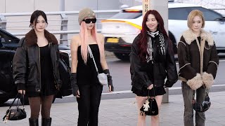 에스파 MAMA 출국 멤버들과 다른 혼자 핫한 지젤 aespa Airport Departure｜인천공항 241121 [upl. by Hermine]