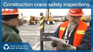 Construction crane safety inspections [upl. by Eiryk503]