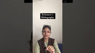 Learn the difference between “references” and “bibliography” [upl. by Yllek]