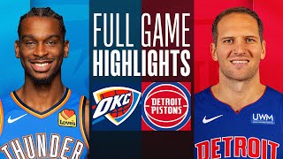 THUNDER at PISTONS  FULL GAME HIGHLIGHTS  January 28 2024 [upl. by Dnanidref]