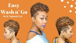 Wash n Go for Tapered Cut  Adell’s Natural Hair Salon [upl. by Belayneh910]