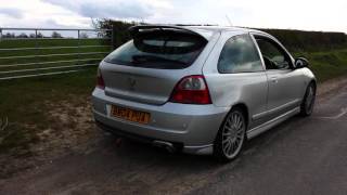 MG ZR 160 VVC Overrun burble  SAWS Tuning [upl. by Aoniak608]