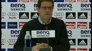 Realmadrid Capello rueda de prensa antes del RM Mallorca [upl. by Refenej872]