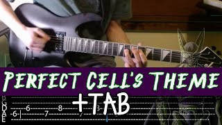 Perfect Cell Theme  TAB Guitar Tutorial [upl. by Bowen795]