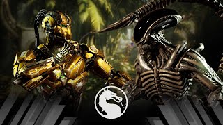 Mortal Kombat X  Cyrax Vs Alien Very Hard [upl. by Inalej842]