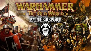 Orcs and Goblins Vs Bretonnians  Warhammer The Old World Battle Report [upl. by Aihsal]