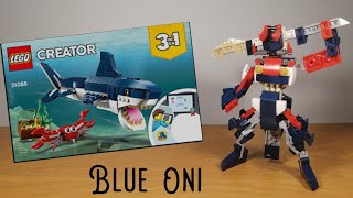 Lego 31088 alternate build Blue Oni [upl. by Gisser]