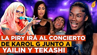 PRIMICIA YAILIN Y TEKASHI EN PRIMERA FILA EN EL CONCIERTO DE KAROL G JUNTO A LA PIRY [upl. by Nidorf]