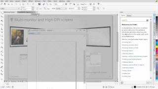 CorelDRAW® Graphics Suite X7  New highresolution and multidisplay support [upl. by Jewett]