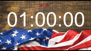 1h Timer Countdown flag usa [upl. by Krissie271]