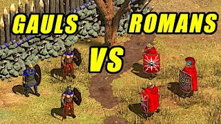 Gauls VS Romans AoE2 DE  Age of Empires 2 [upl. by Nahshon]