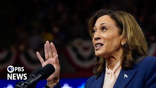 WATCH Harris announces shes officially the 2024 Democratic presidential nominee [upl. by Atig]