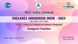 Inaugural Function of Vigilance Awareness Week  2024 at NLCIL [upl. by Wilkison298]