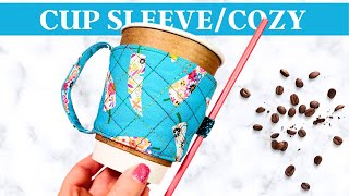 Create A Stylish Cup Sleeve In Minutes Simple DIY Tutorial For An Antislip Design [upl. by Ahsieit]