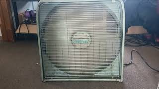 Vintage Sears Homart 20quot 3Speed Box Fan Model 48093155 with a Homart Model 48093606 Propeller [upl. by Ltney]