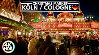 🇩🇪 Köln  Cologne Germany Christmas Market in Winter 2023✨4K HDR Walking Tour [upl. by Galasyn]