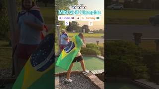 Hole 4 Bronze Medal Match  4 Eddie 🇬🇧 vs 6 Tommy 🇧🇷 Mini Golf Olympics minigolf [upl. by Keever]