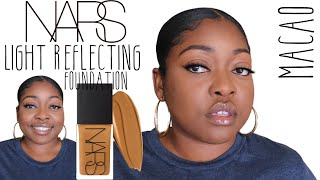 NARS Light Reflecting Foundation Macao Review ⏐Dark Skin⏐NARS Macao VS Marquises 2022 [upl. by Alberta]