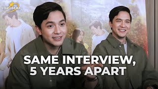 Same interview five years apart  Alden Richards  Hello Love Again [upl. by Eylatan148]