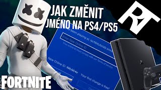 Jak změnit jméno ve Fortnite na PS4PS5 [upl. by Ttebroc]