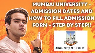 Mumbai University Admissions 2023  How to Fill Preenrollment form Important dates [upl. by Aicen]