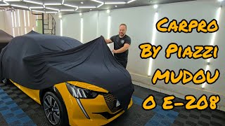 DETALHAMENTO CARPRO PADRÃO PIAZZI TRANSFORMOU O PEUGEOT E208 GT AMARELO FARO AGORA TÁ ELETRIZANTE⚡️ [upl. by Hoi]