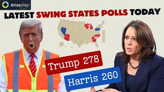 Latest Swing States Polls Trump vs Harris  Trump Harris Polls Today  Polls USA 2024  Polls Today [upl. by Hale]