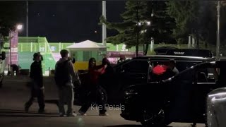 FANCAM 241004 BABYMONSTER was leaving the 2NE1 concert amp video message to 2NE1 for their concert [upl. by Pebrook982]