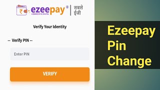 Ezeepay ka transaction pin changeHow to change Ezeepay password and transaction pin [upl. by Dalis]