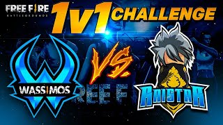 RAISTAR VS WASSIMOS 1 VS 1 CHALLENGE Of FREE FIRE [upl. by Pfeffer]