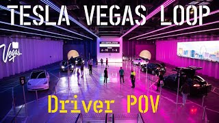 VEGAS LOOP TESLA DRIVER POV  LVCC LOOP  LAS VEGAS CONVENTION CENTER LOOP  LAS VEGAS NEVADA [upl. by Kinson]