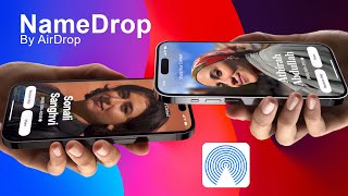 Como activar y usar Namedrop de iPhone con iOS 17 o posterior [upl. by Eeralih752]