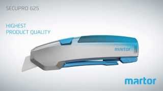 Safety knife MARTOR SECUPRO 625 product video GB [upl. by Euqinobe]