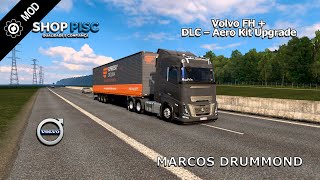 Shop Pisc  VOLVO FH  DLC – VOLVO AERO KIT UPGRADE  Mapa Eldorado Pro Peruíbe x Mongaguá [upl. by Yeliw]