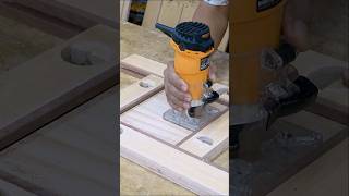 Amazing Wooden Frame with Router Technique shorts woodworking trending [upl. by Mendel]