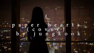 quotpaper heartsquot cover  jungkook but he called you up in the middle of a rainy night [upl. by Lapo]