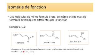 cours isomérie plane [upl. by Kirred]
