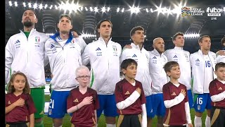 Italy vs Belgium National Anthem  UEFA Nations League 202425 [upl. by Nagad]