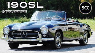 MERCEDES 190 SL  190SL Convertible 1963  Modest MercedesBenz drive  W121 engine sound  SCC TV [upl. by Elletnwahs]