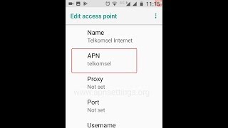 Cara Setting APN Telkomsel 4G LTE di Android [upl. by Chaddie873]