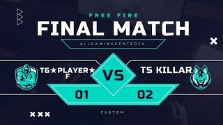 FREE FIRE GAMING TG★PLAYER★F VS TS KILLAR CUSTOM WITH LILLI LA SONG ytshorts trending freefire [upl. by Cocks591]