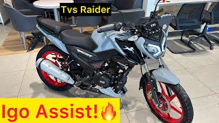 Tvs🔥Raider iGo assist newtvsraider125cc tvsrauderigoassist BikesHunt [upl. by Almallah]