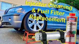 The BEST Injector Cleaner Liqui Moly Diesel Purge Test  Fuel Filter Replacement BMW E46 330d [upl. by Ainoda]